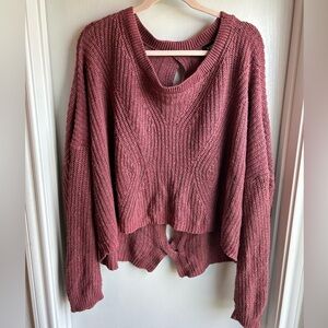 Women’s Express cropped knitted sweater